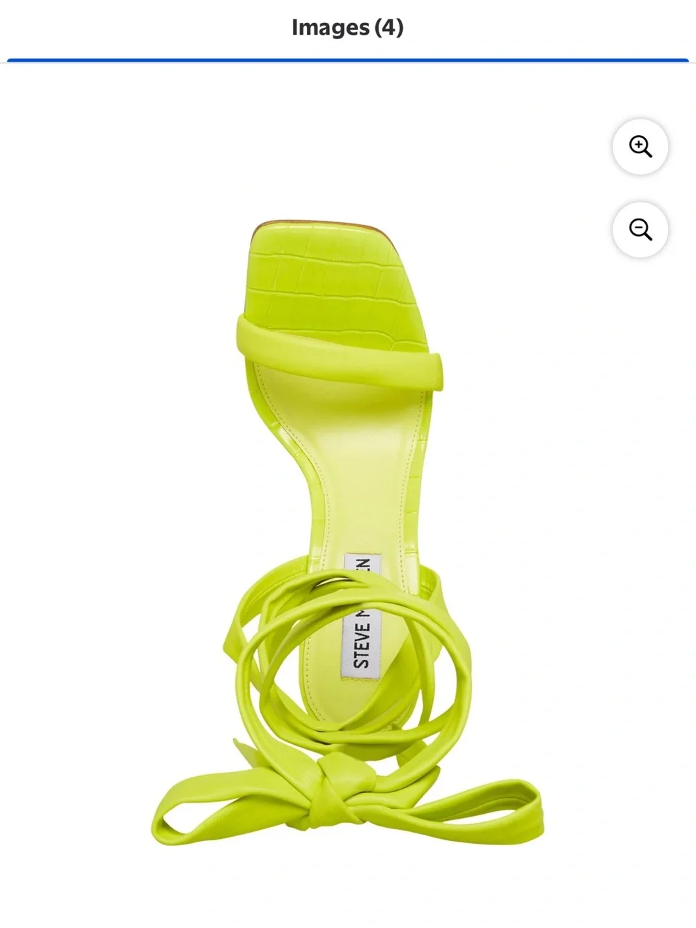 Steve Madden Neon Lace Up Heels